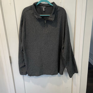 Van Heusen Flex Big & Tall 3XL Pullover Mock Neck 1/4 Zip Sweater Men’s